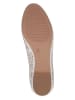 Caprice Leder-Ballerinas in Creme