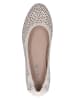 Caprice Leder-Ballerinas in Creme