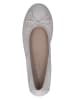Caprice Leren ballerina's crème