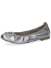 Caprice Leder-Ballerinas in Silber