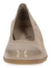 Caprice Leren ballerina's beige