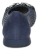 Caprice Leren ballerina's donkerblauw