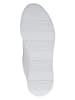 Caprice Leren sneakers wit/zilverkleurig