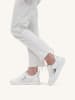 Caprice Leren sneakers wit/zilverkleurig