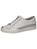Caprice Leren sneakers wit/zilverkleurig
