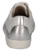 Caprice Leren sneakers wit/zilverkleurig