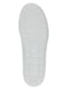 Caprice Leren sneakers wit/zilverkleurig
