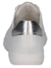 Caprice Leren sneakers wit/zilverkleurig