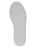 Caprice Leren sneakers wit/zilverkleurig