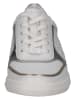 Caprice Leren sneakers wit/zilverkleurig