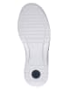 Caprice Leren sneakers wit/zilverkleurig