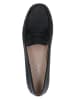 Caprice Leder-Slipper in Schwarz