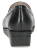 Caprice Leder-Keilslipper in Schwarz