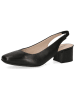 Caprice Leder-Slingpumps in Schwarz