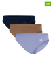 adidas 3er-Set: Slips in Hellblau/ Hellbraun/ Schwarz