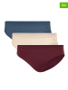 adidas 3-delige set: slips donkerrood/beige/blauw