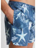 Marc O´Polo Bodywear Badeshorts in Blau/ Weiß