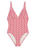 Marc O´Polo Bodywear Badeanzug in PRot/ Weiß