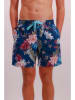 Joop! Bodywear Badeshorts in Dunkelblau/ Bunt