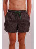 Joop! Bodywear Badeshorts in Schwarz/ Beige