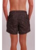 Joop! Bodywear Badeshorts in Schwarz/ Beige