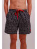 Joop! Bodywear Badeshorts in Schwarz/ Grau