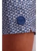 Joop! Bodywear Badeshorts in Blau/ Weiß