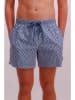 Joop! Bodywear Badeshorts in Blau/ Weiß