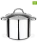 GSW 2-delige set: pan met deksel "Montreal" zilverkleurig - Ø 24 cm