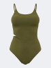 Joma Badeanzug in Khaki