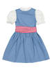 Turi Landhaus Dirndl in Hellblau/ Pink