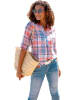 WITT WEIDEN Blouse lichtblauw/rood
