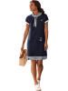 WITT WEIDEN Sweatkleid in Dunkelblau/ Weiß