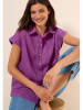 Cecil Leinen-Bluse in Lila