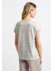 Street One Shirt in Grau/ Weiß