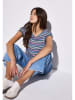 Street One Shirt petrol/roze
