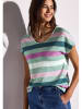 Street One Shirt in Türkis/ Rosa