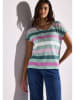 Street One Shirt in Türkis/ Rosa