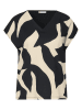 Street One Shirt in Schwarz/ Sand