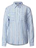 Street One Linnen blouse blauw/wit