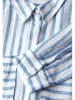 Street One Linnen blouse blauw/wit