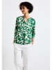 Street One Blouse groen/wit