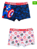 Avengers 2er-Set: Boxershorts "Avengers Classic" in Dunkelblau/ Hellgrau