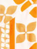 Zwillingsherz Dreieckstuch "Grafik Print" in Orange/ Weiß - (L)200 x (B)100 cm