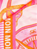 Zwillingsherz Vierkante doek "Ocean" oranje/roze - (L)130 x (B)130 cm