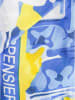 Zwillingsherz Viereck "Sii Felice" in Blau/ Gelb - (L)130 x (B)130 cm