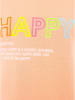 Zwillingsherz Longsleeve "Happy" in Orange/ Bunt