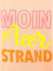 Zwillingsherz Longsleeve "Moin Meer Strand" in Orange/ Bunt