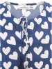 Zwillingsherz Jurk "Herz Classic" donkerblauw/wit
