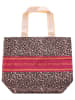 Zwillingsherz Stofftasche "Janice" in Rot/ Rosa/ Schwarz - (B)45 x (H)38 x (T)17 cm